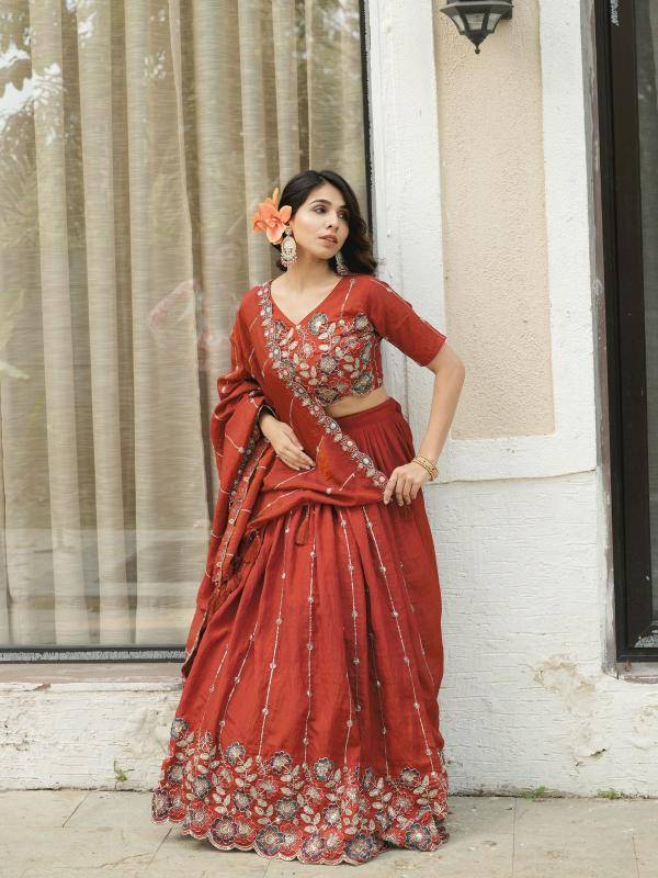 GRTN 8118 RUSTFENTA Vichitraa Lehenga choli for wedding